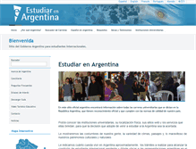 Tablet Screenshot of estudiarenargentina.siu.edu.ar